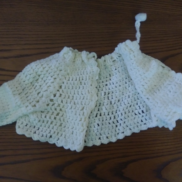 Vintage Baby Bunting Sweater w Draw String - Picture 2 of 4